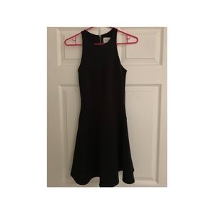Abercrombie fit and flare black dress